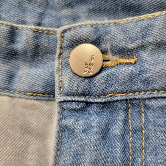 Jeans FAShion  Jeans Large Colorblock High Waisted - Picture 7 of 8